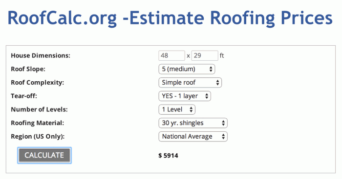 Roofing Calculator Cost - Roofgenius.com